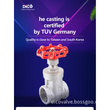 investment casting gate valve BSP/BSPT/NPT